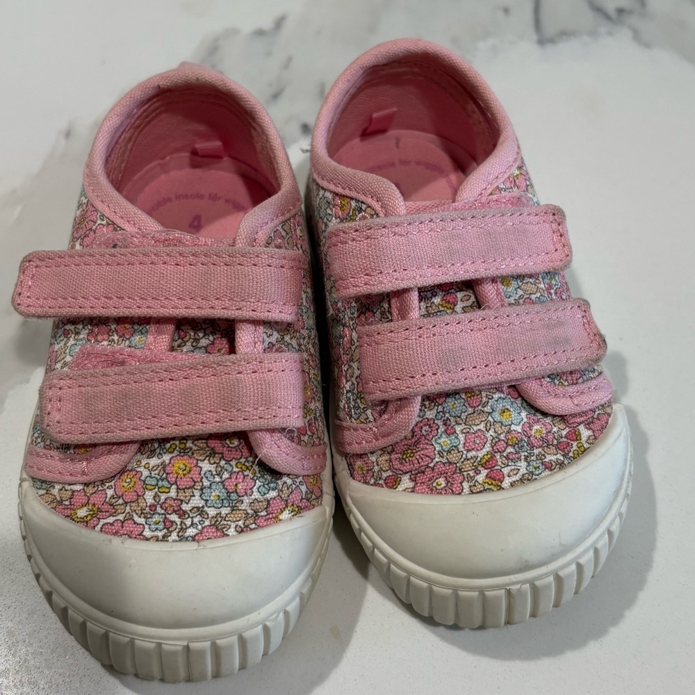 Floral Pink Kids Shoes
